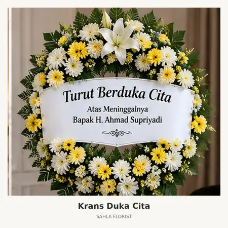 Krans Bunga Duka Taman Sari